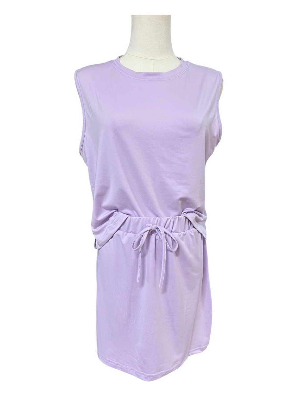 NWOT Lavender 2-Piece Sleeveless Top & Skirt Set | Size L - Picture 2 of 9